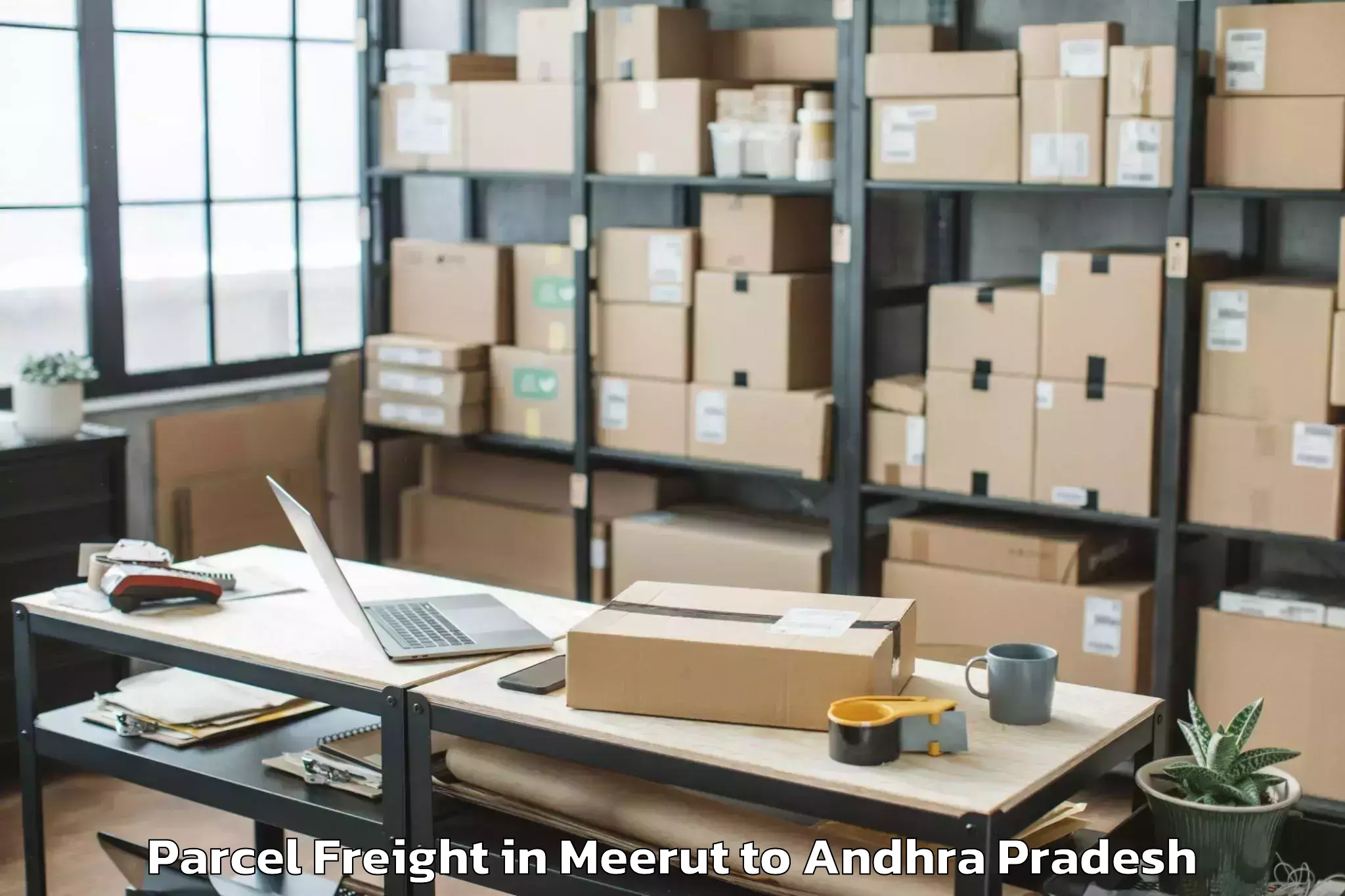 Book Meerut to Bandi Atmakur Parcel Freight